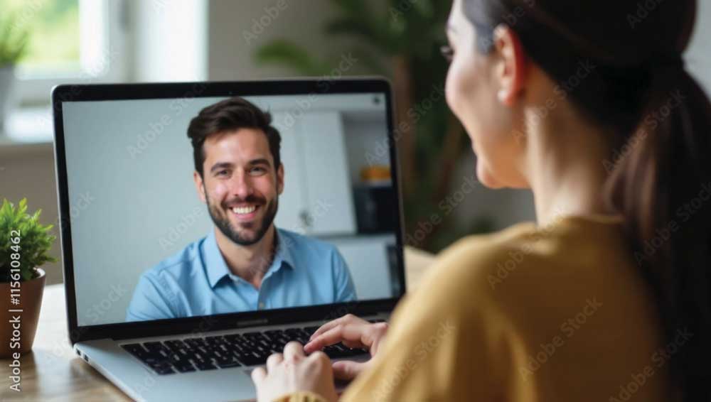 Talking on the computer